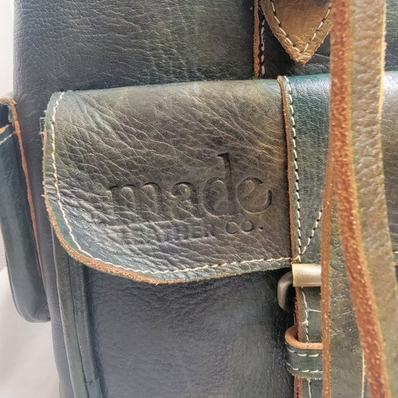 Women\'s Brown Leather Backpack with Front Pockets main image 13